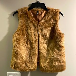 Faux fur vest